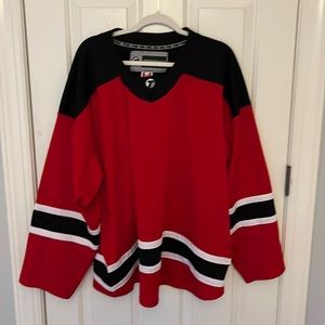 Red hockey jersey